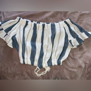 Off the shoulder crop top